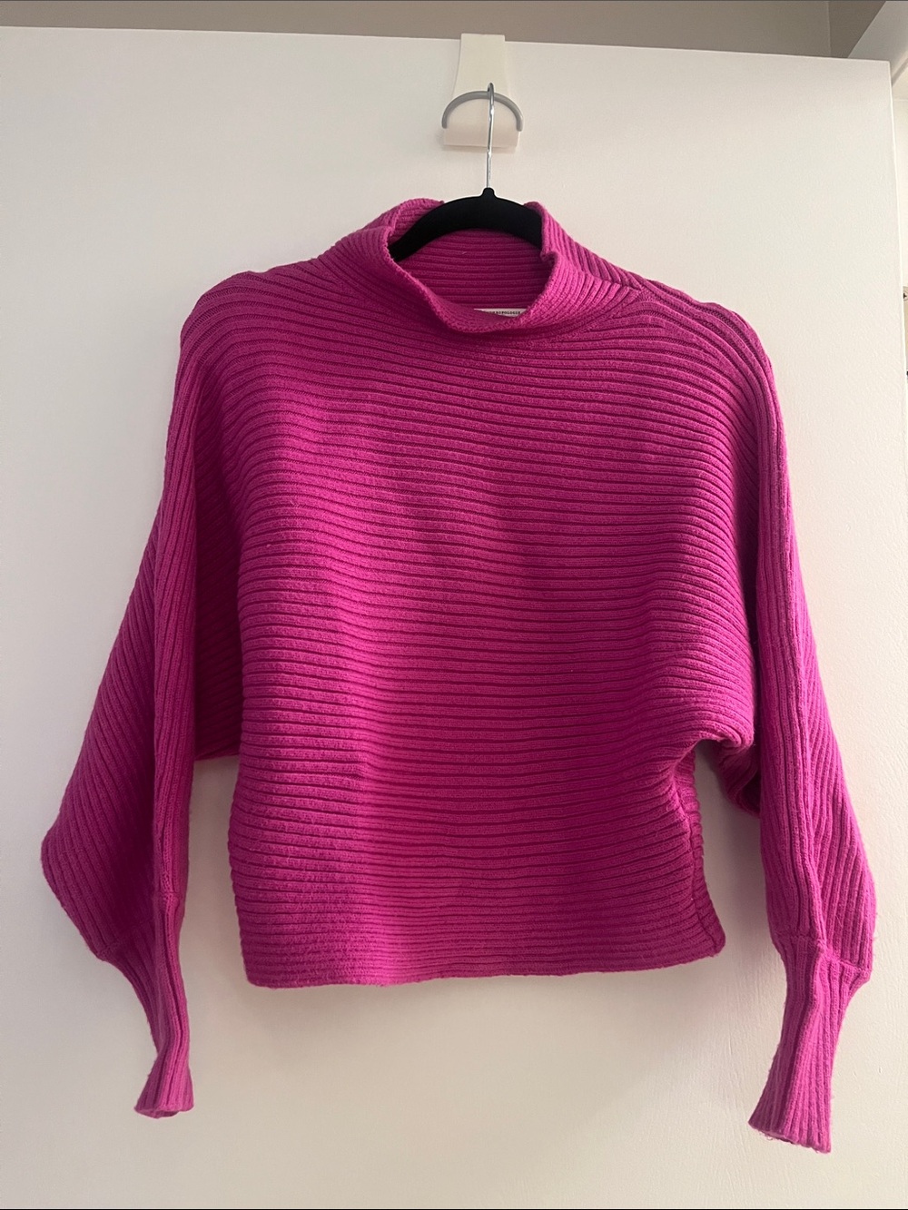 Anthropologie pink dolman sleeve sweater